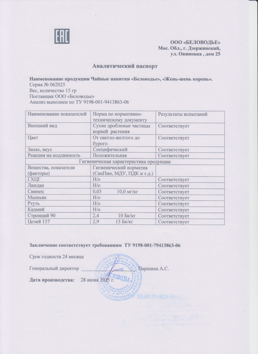 Паспорт №062025